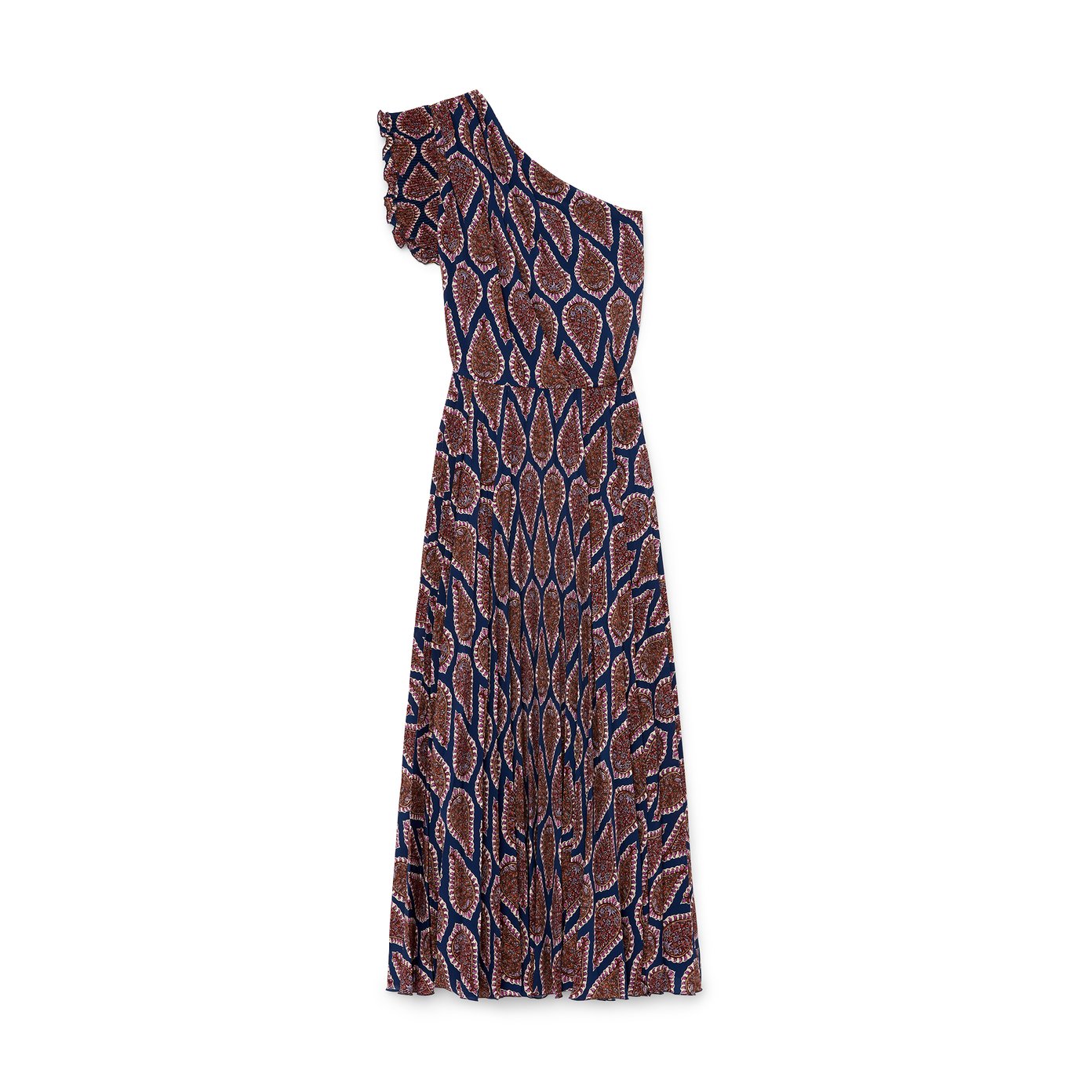 入荷nowオンラインストア Singla One-Shoulder Pleated Dress | goop One Piece