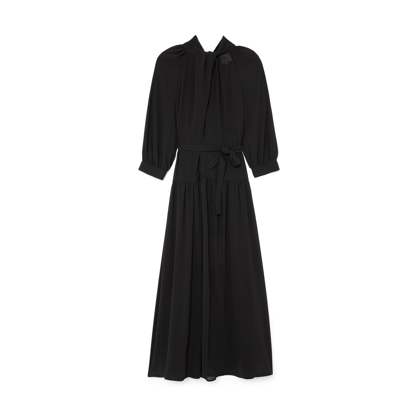 Camberlyn Pleat-Neck Midlength Dress | goop
