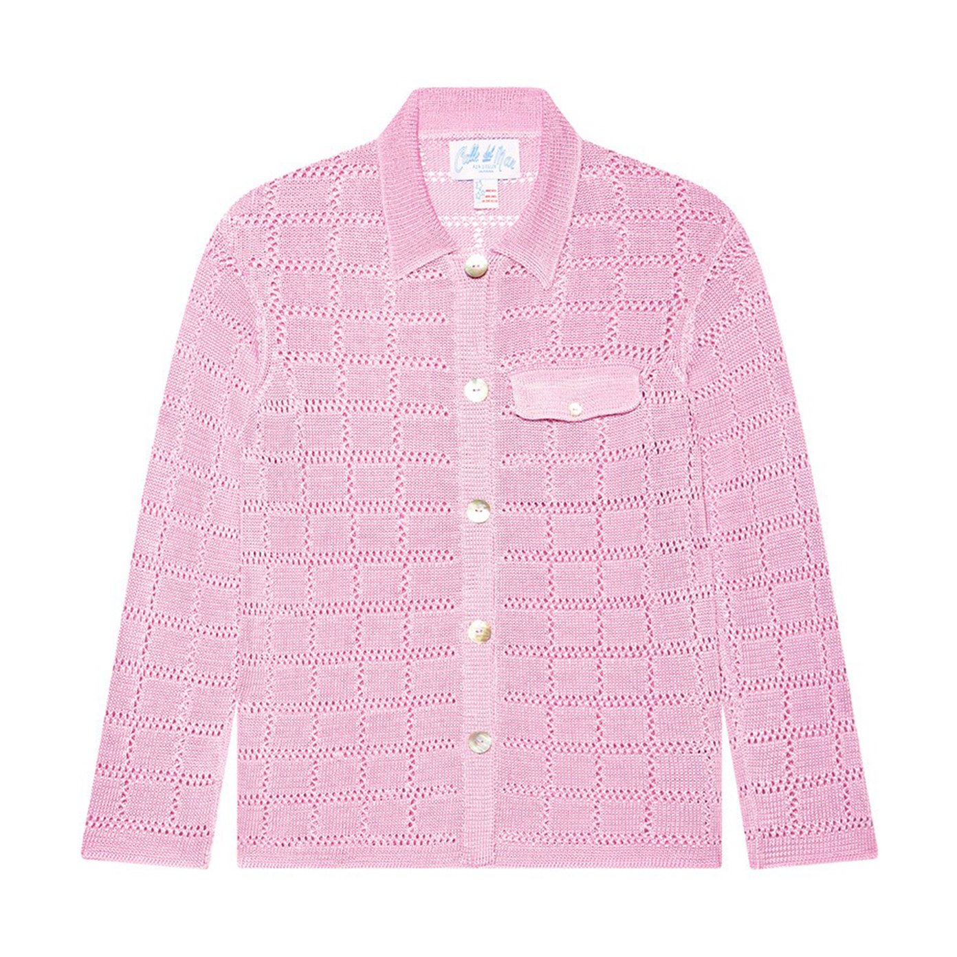 Calle Del Mar Crochet Long-Sleeve Patchwork Shirt | goop