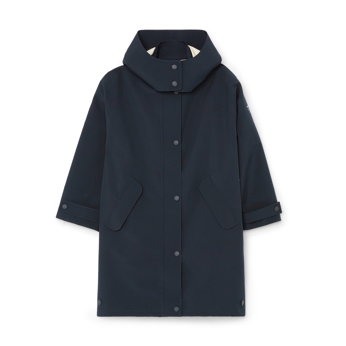 Navy top rain jackets