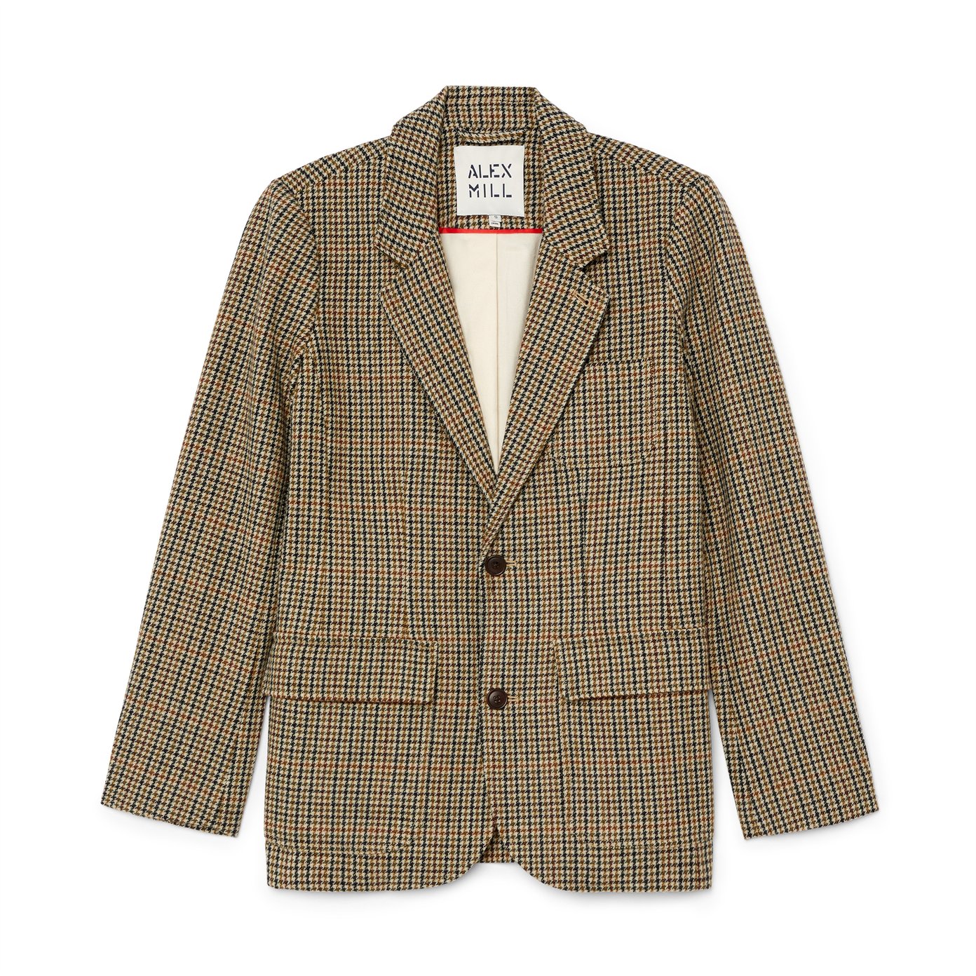 Call Me Chic Houndstooth Blazer In Camel • Impressions Online Boutique