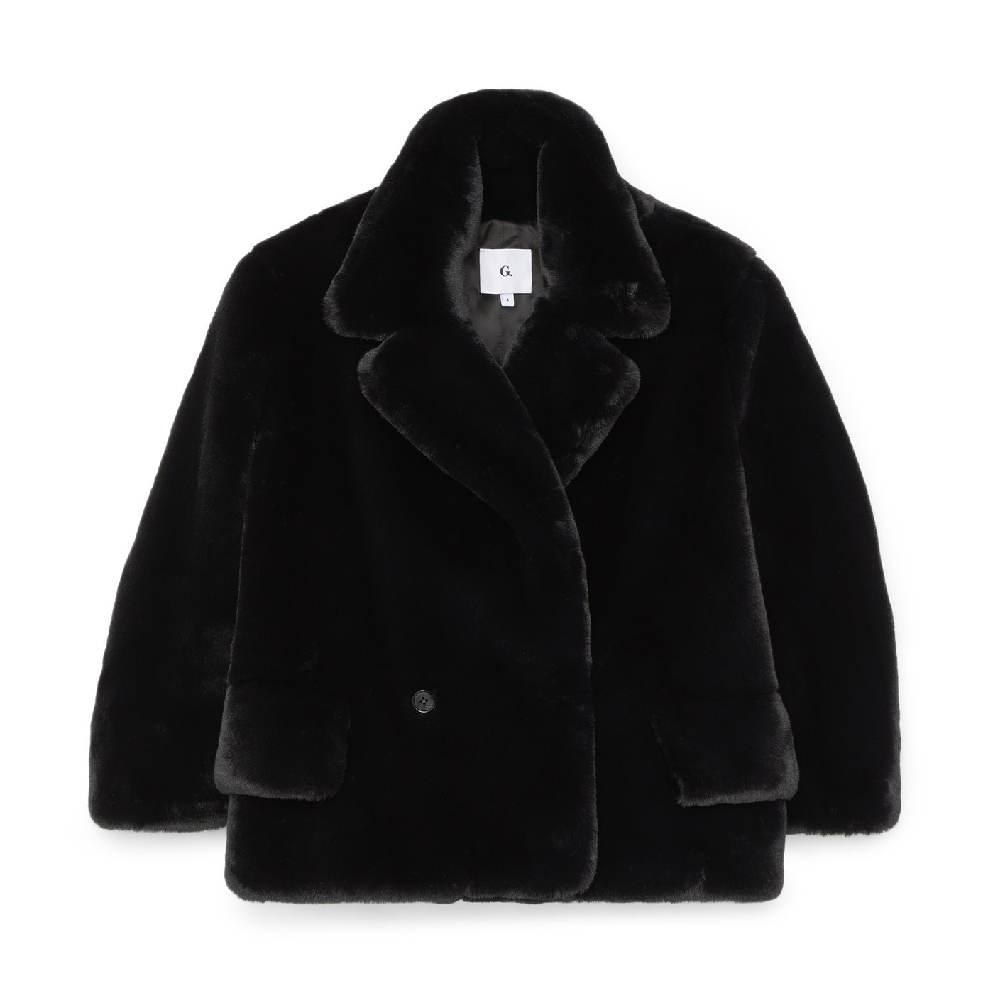 Faux fur pea coat sale
