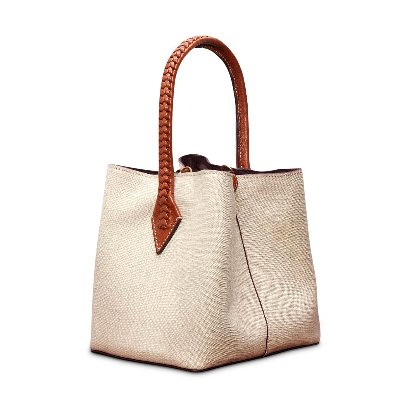 New Louis Vuitton White Tan Large Foundation Shoulder Tote Bag