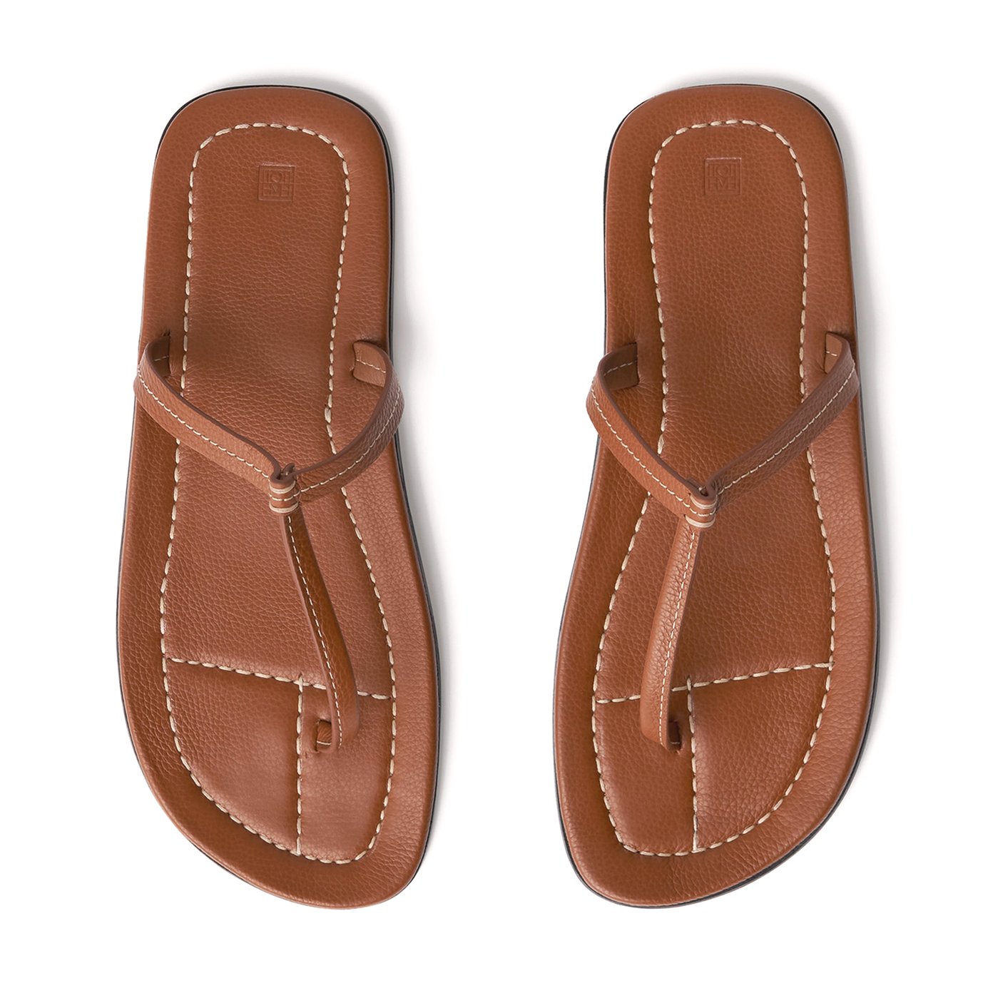 Chic Leather T Strap Thong Sandals For Womens