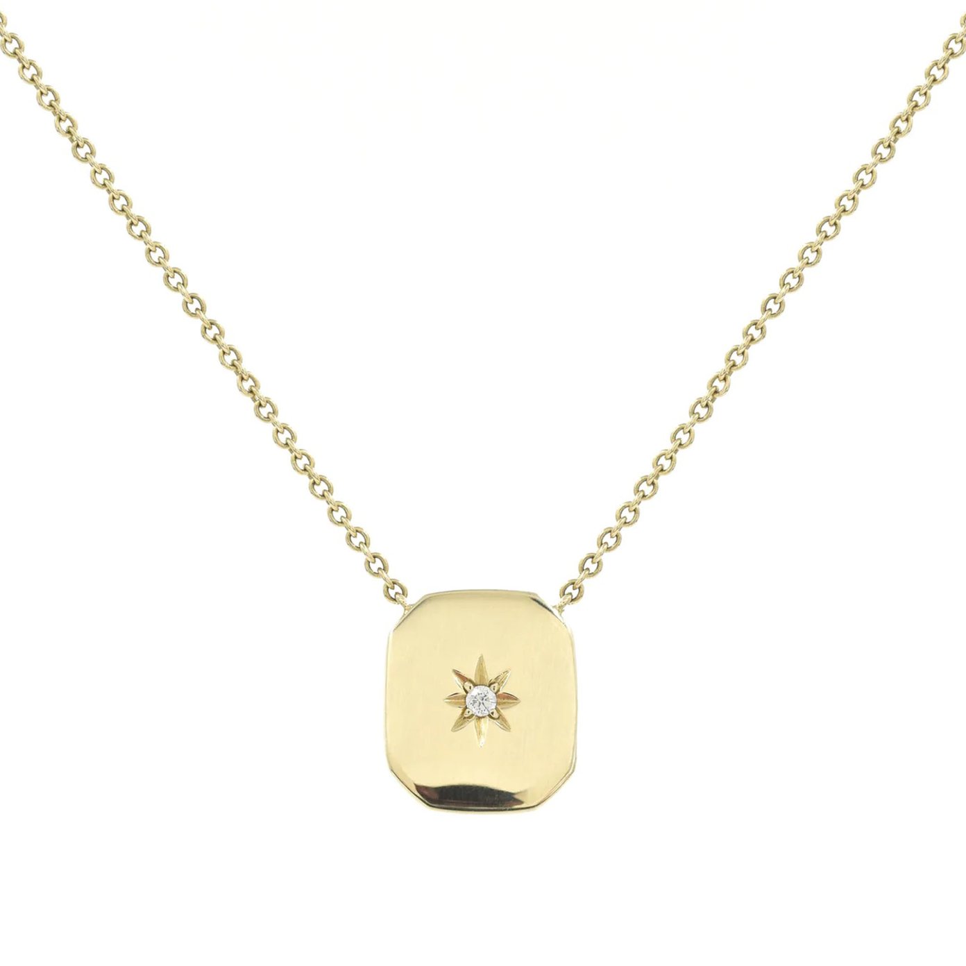 Bondeye Jewelry Shield Diamond Starburst Pendant Necklace