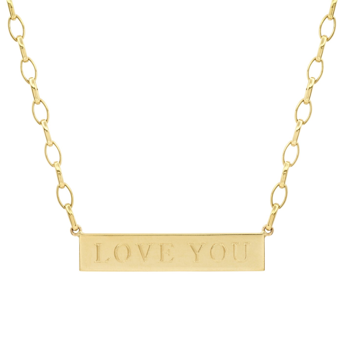 Jennifer Meyer Edith Link Nameplate Necklace goop