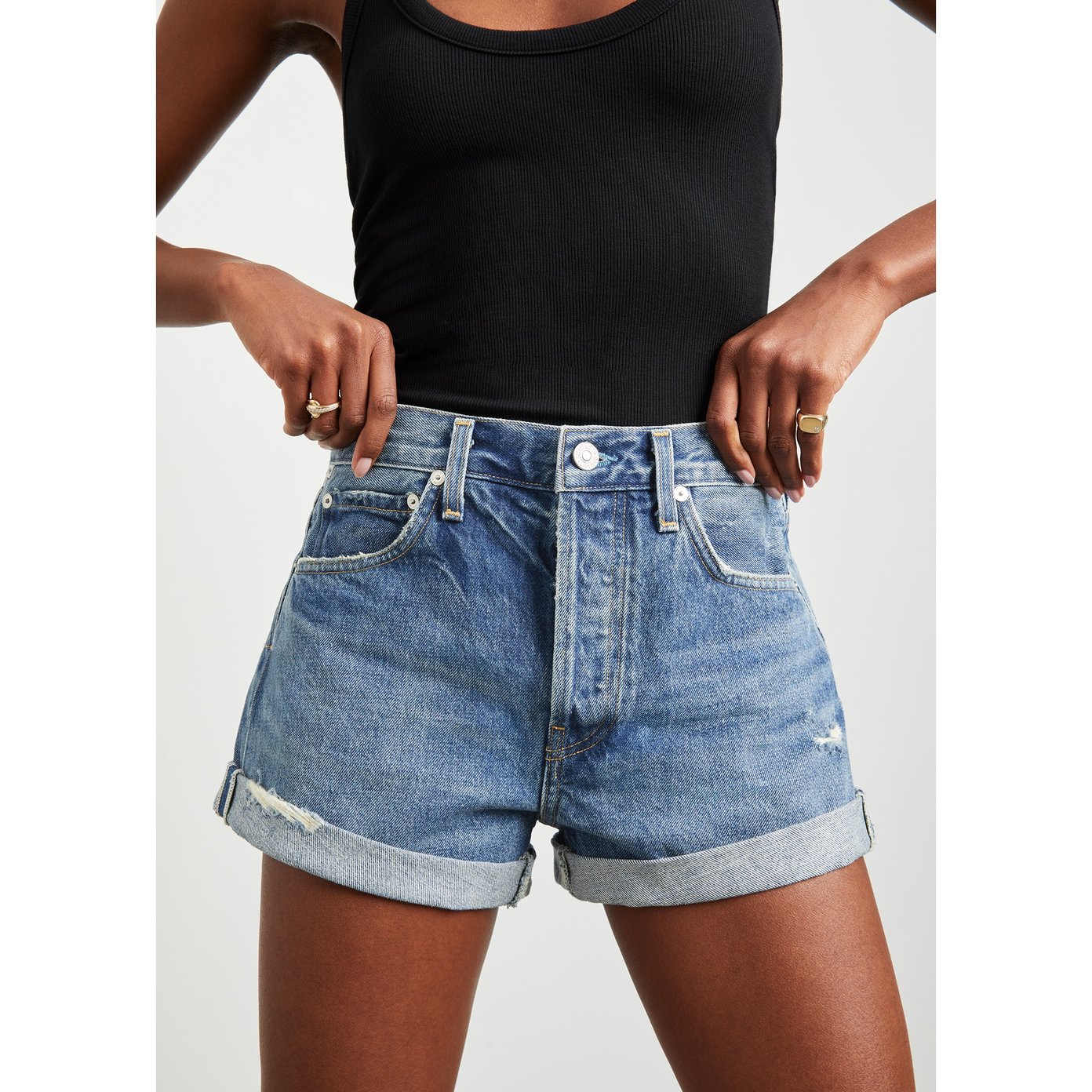 Citizens of Humanity Annabelle Vintage Relaxed Cuffed Shorts | goop