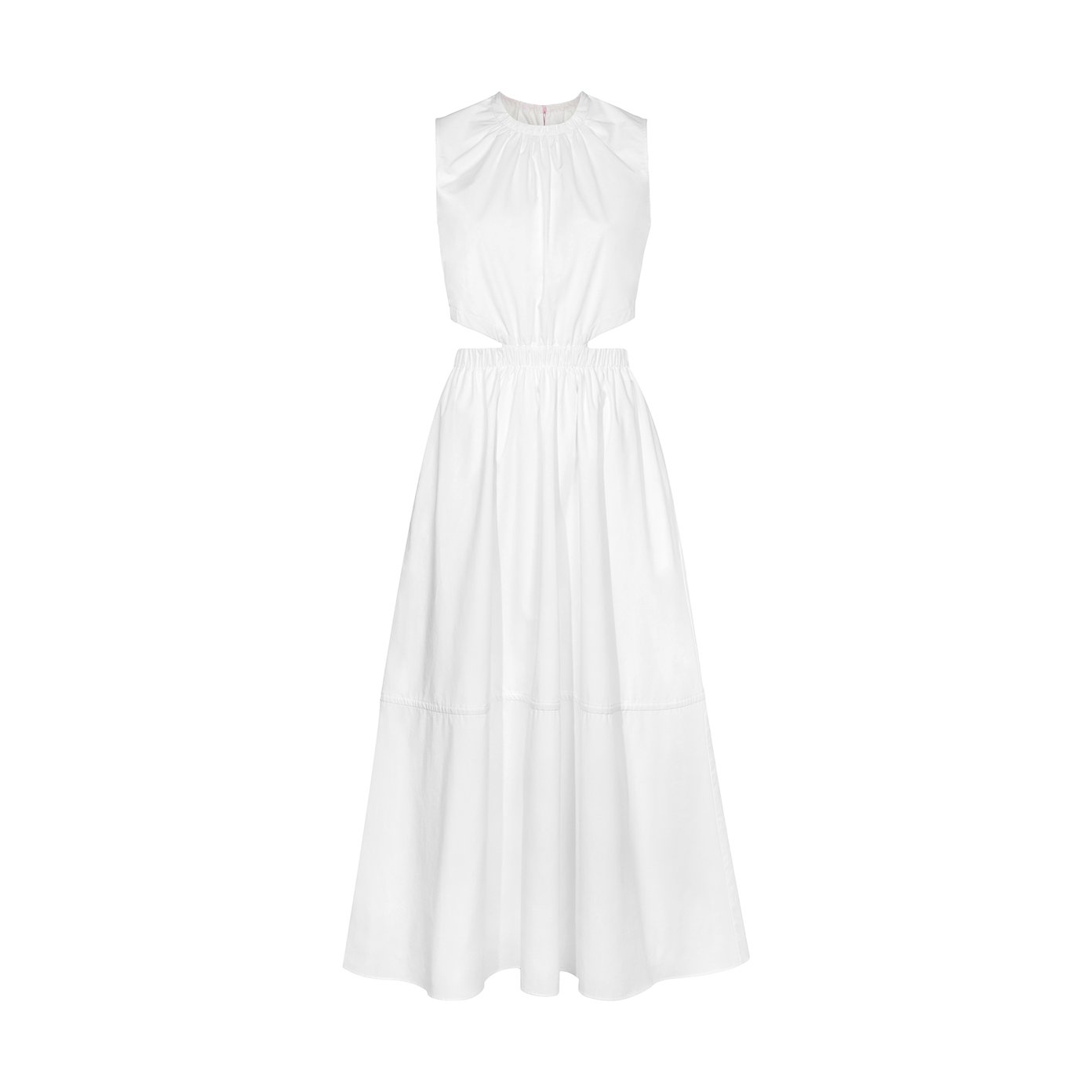 Proenza Schouler White Label Poplin Cut Out Midi Dress