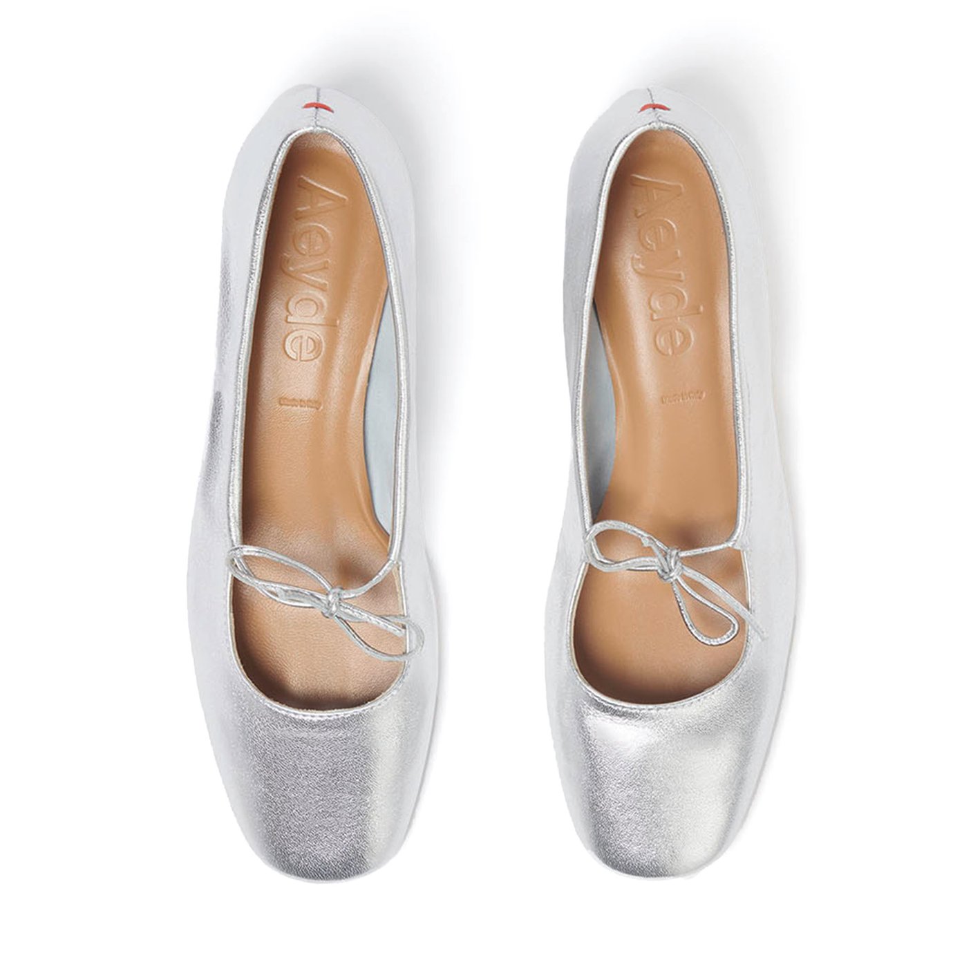 Silver ballet flats australia on sale