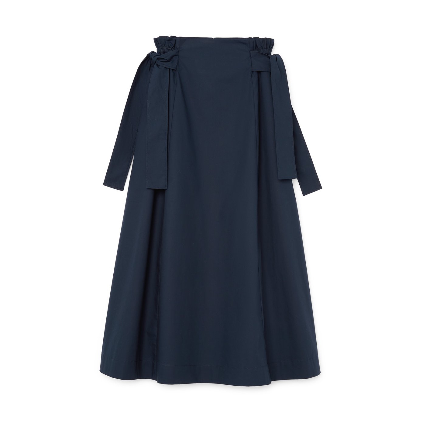 【INCHANT ME】Beryl Wrap Skirt Boot Cut Slacks Hip Deep Cover/Layered] Linen Wrap Skirt Pants (4C) - INCHANT ME