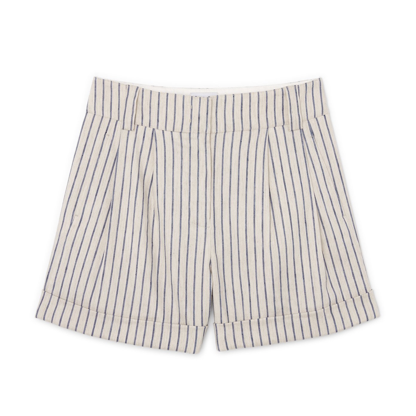 Black and white cheap striped shorts womens