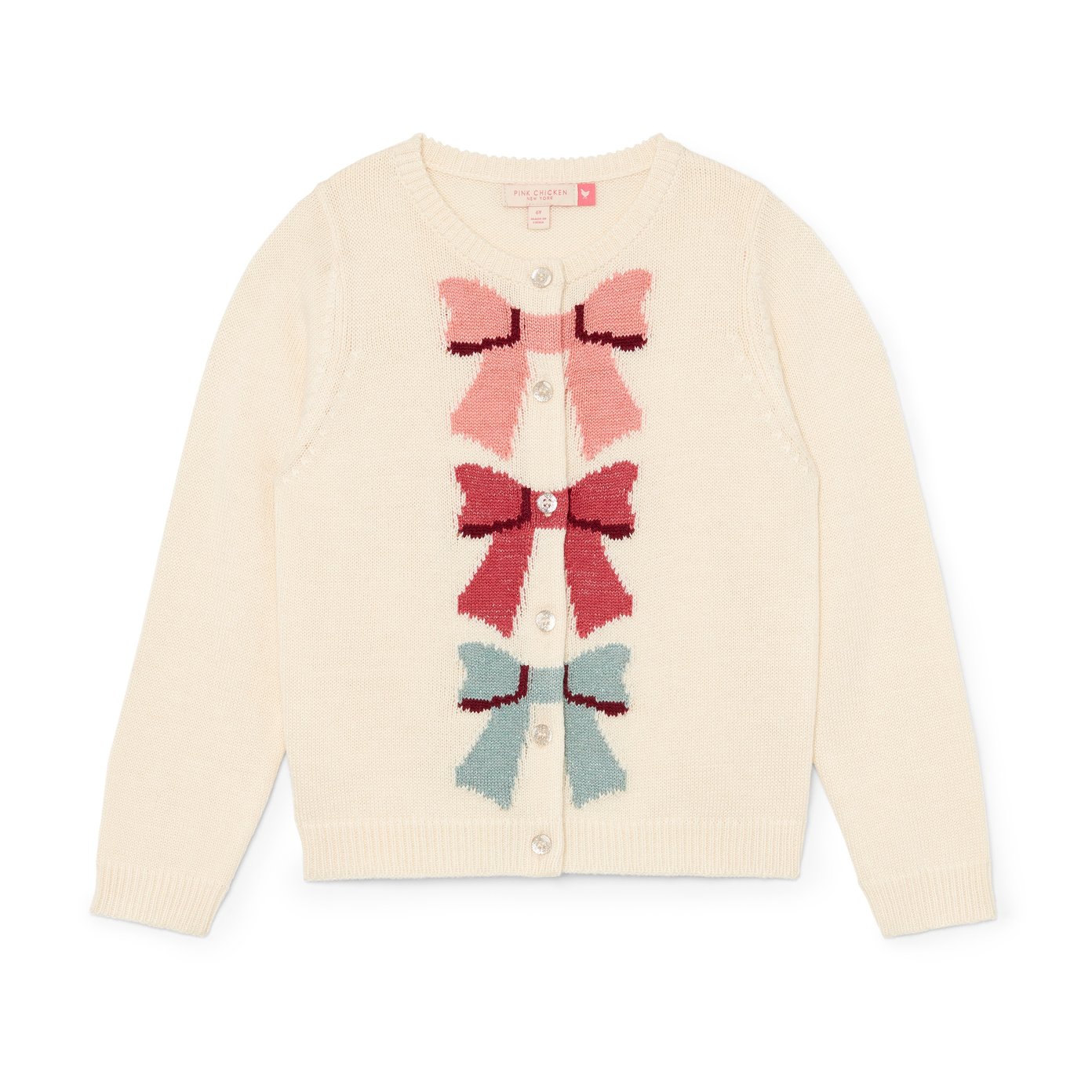 Pink Chicken Bow Sweater