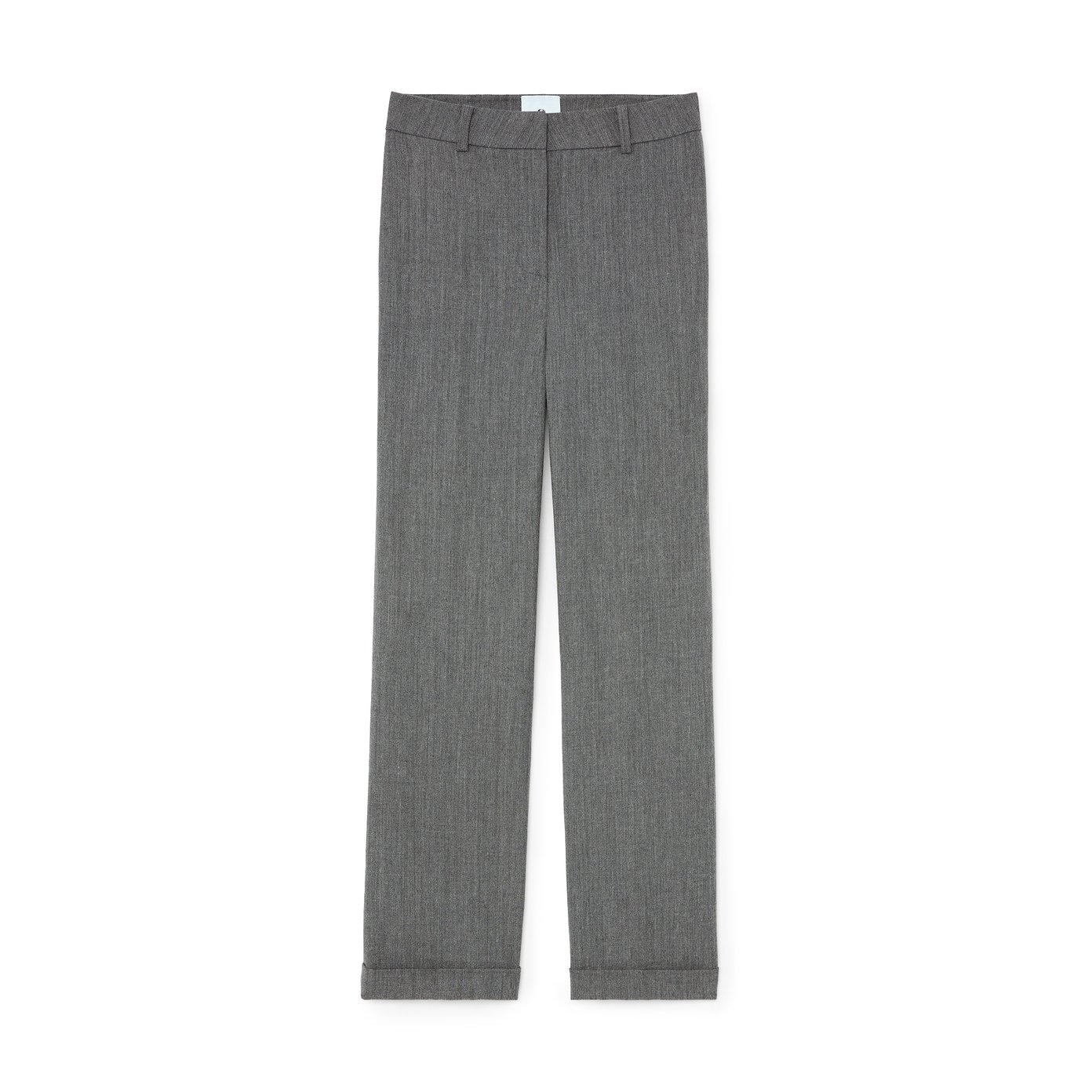 Wool Canvas Cigarette Pants