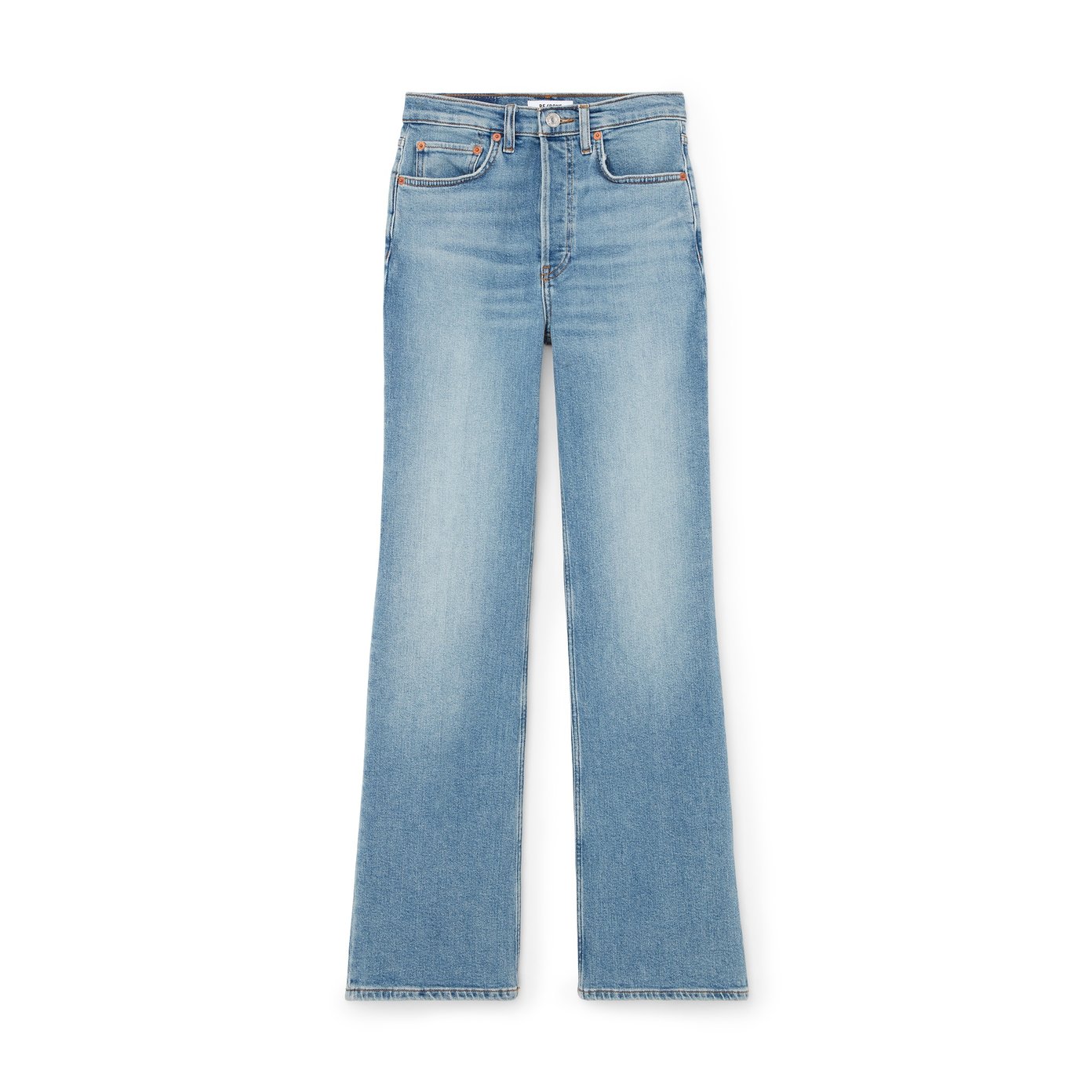 Shop Re/done 70s Pocket Loose Flare Jeans