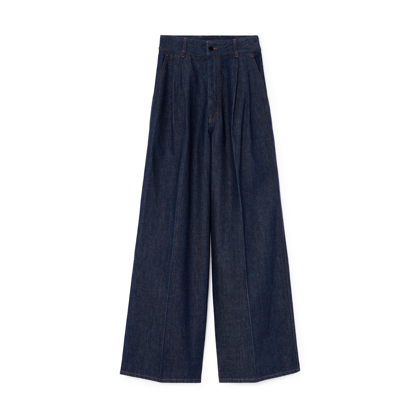 Deep Pocket Wide Leg Jean in Raw Indigo, Kallmeyer