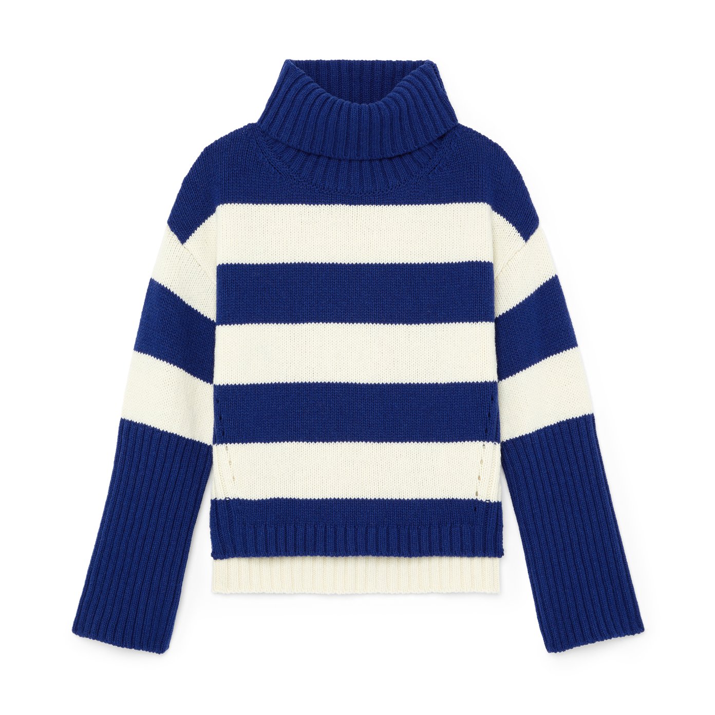 G. Label by goop Jazmyn High Cuff Striped Turtleneck goop