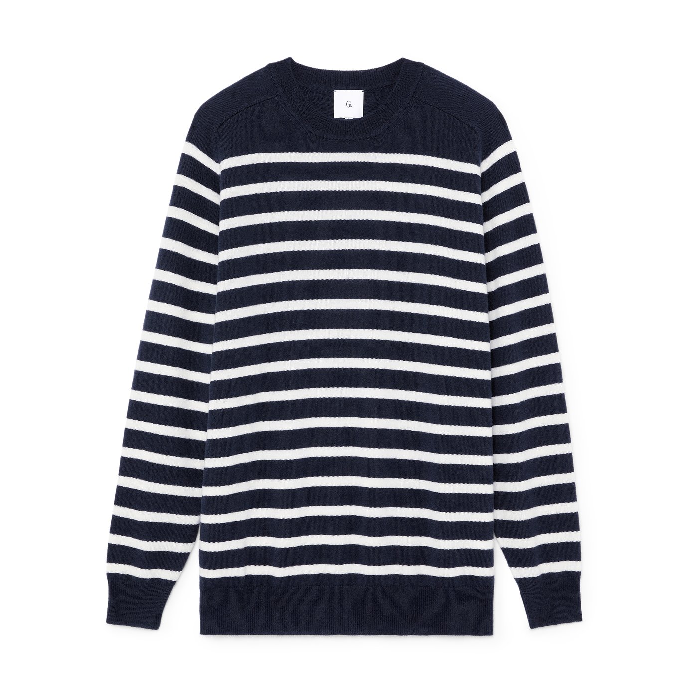 G. Label by goop Gia Oversize Striped Cashmere Crewneck | goop