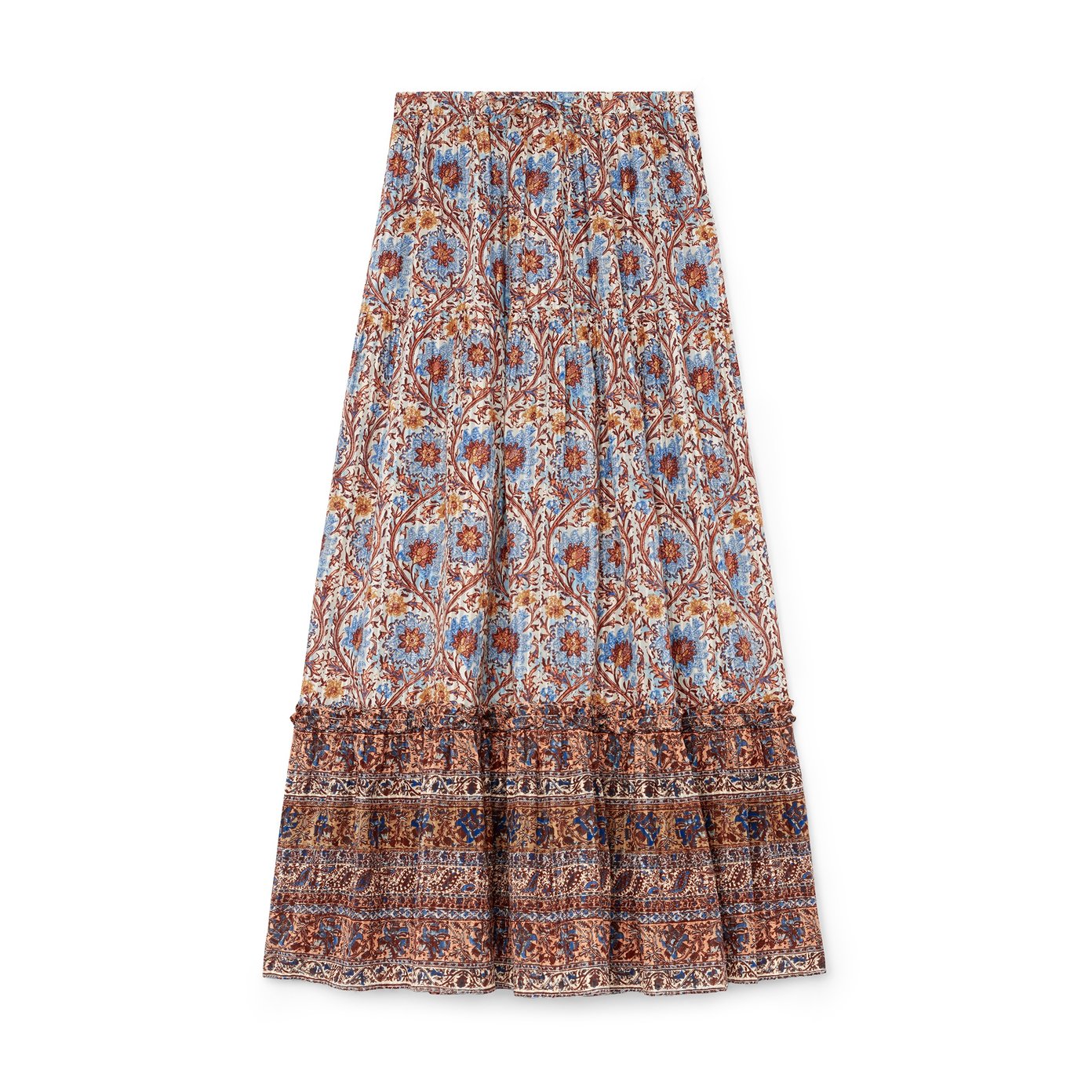 【Ulla Johnson】 Paigeプリントコットンブレンドミディスカート Ulla Johnson Paige Skirt | goop