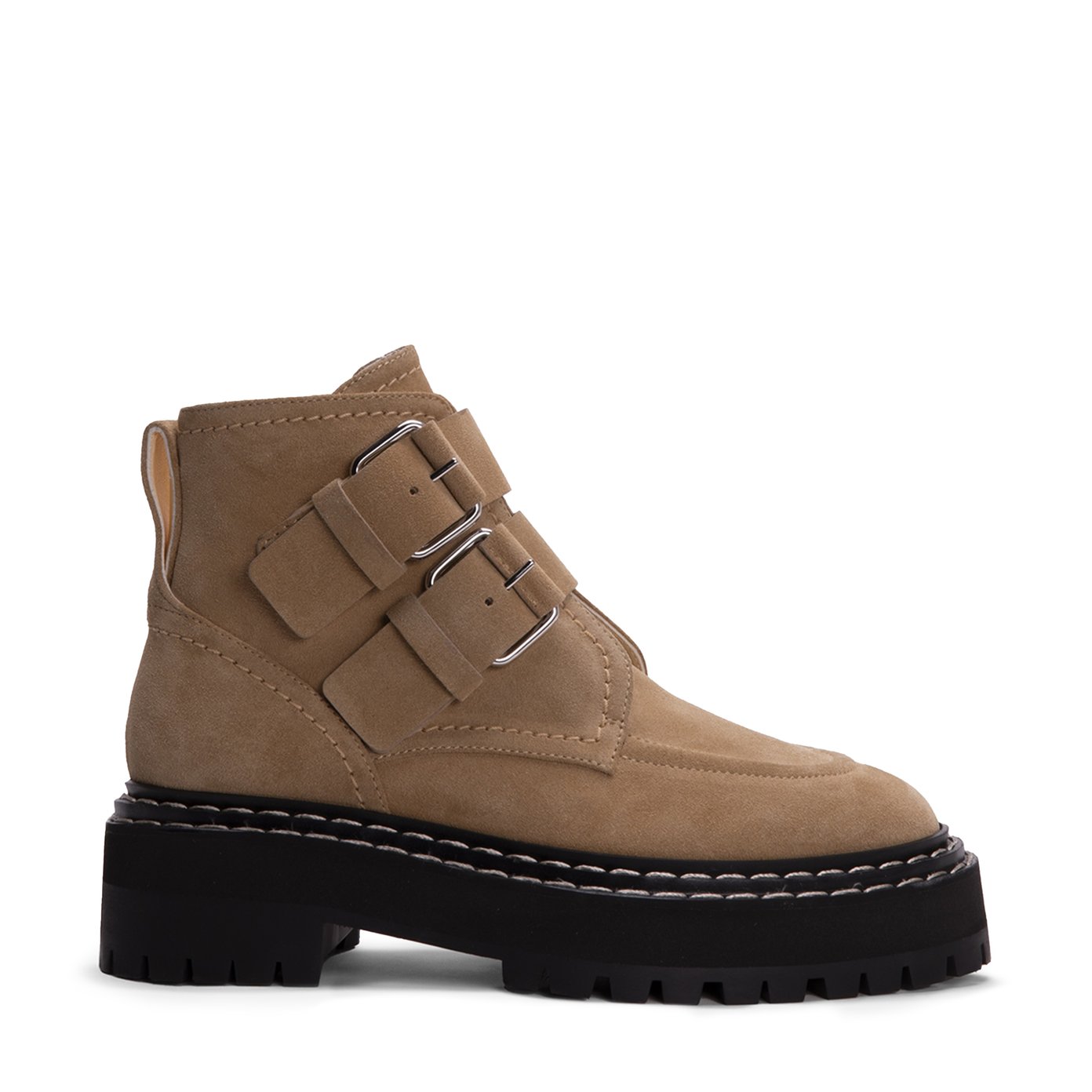 Proenza Schouler Lug Sole Buckle Boots Tan Size 40 Shopbop