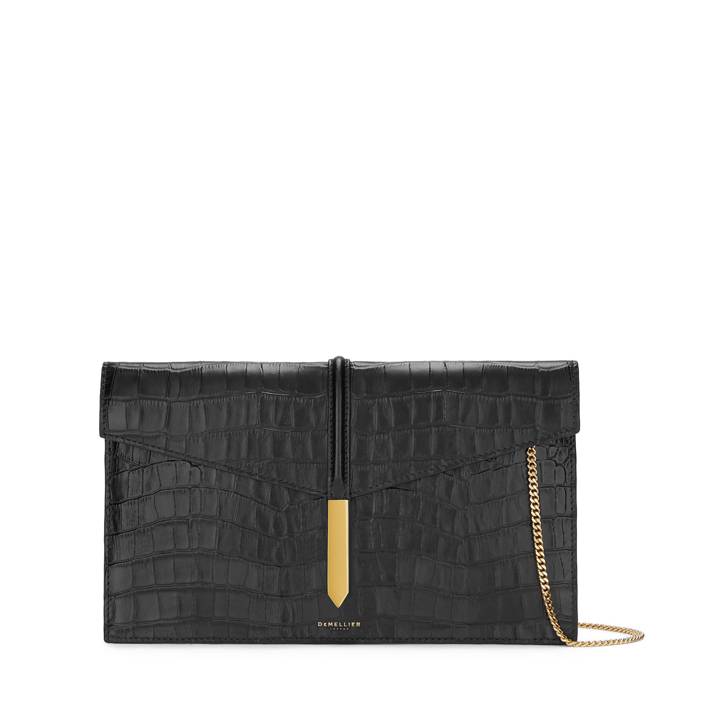 The Tokyo Clutch | Black Smooth | DeMellier