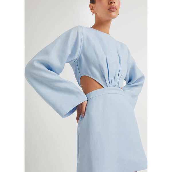BONDI BORN Komodo Mini Organic Linen Dress