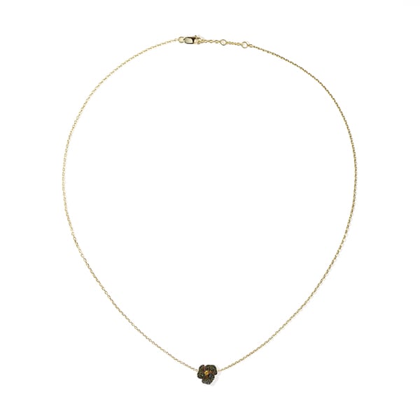 AS29 Bloom Mini Flower Necklace in Yellow Gold