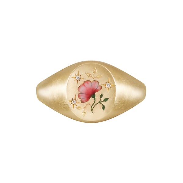 Cece Jewellery The Rose & Diamonds Ring