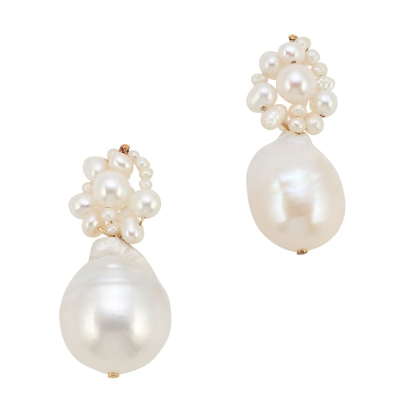 Completedworks Tra-la-la Pearl and Gold Vermeil Earrings