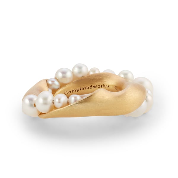 Completedworks Drippity Drip Freshwater Pearl and Gold Vermeil Ring
