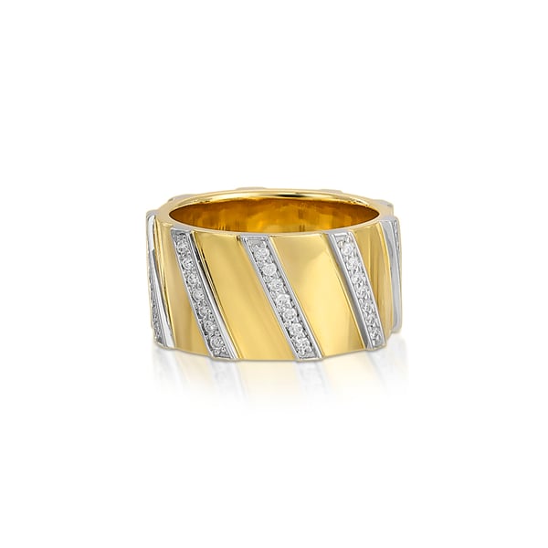 Nancy Newberg Diamond Striped Cigar Band