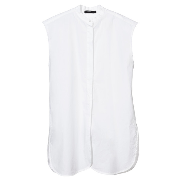 Compact Cotton Sleeveless Shirt