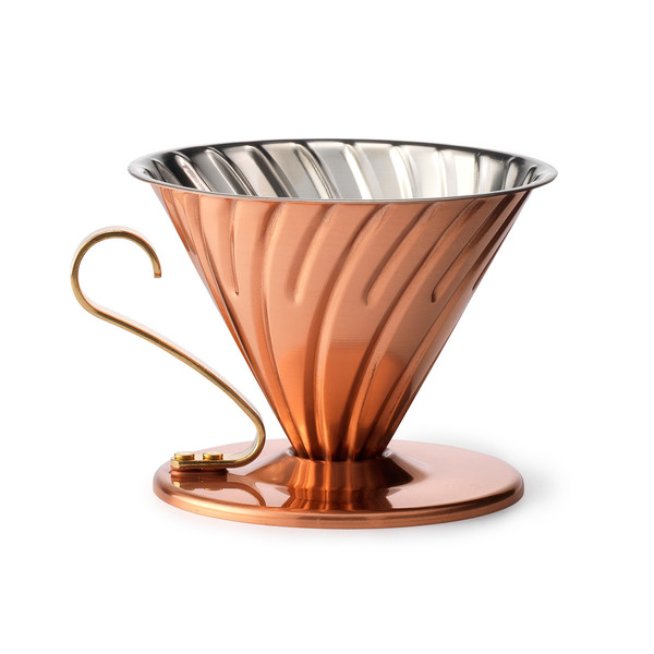 Copper Pour Over With Brass Handle