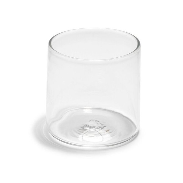 Hand-Blown Double Old Fashion Clear Glass