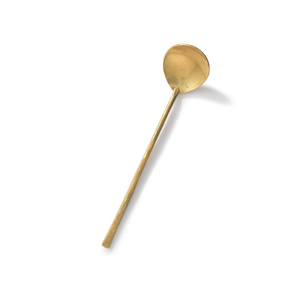 Japanese Brass Hors D'Oeuvre Spoon
