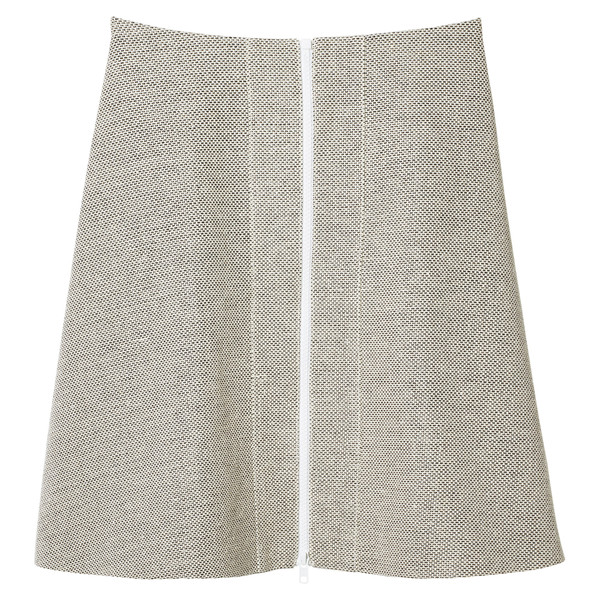 zip-front skirt