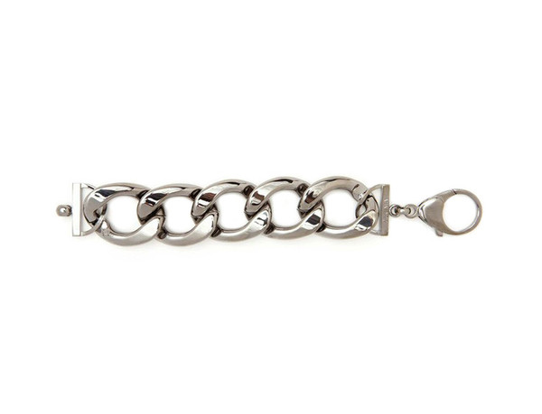 brass link bracelet Gunmetal