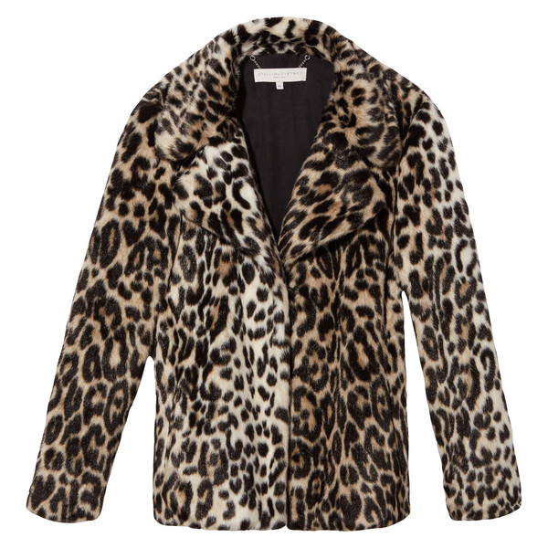 Cropped Leopard Coat