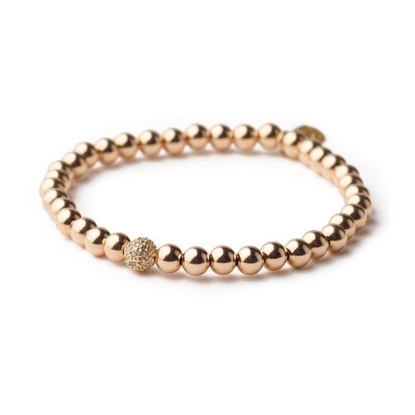 Sheryl Lowe Gold Bead Bracelet