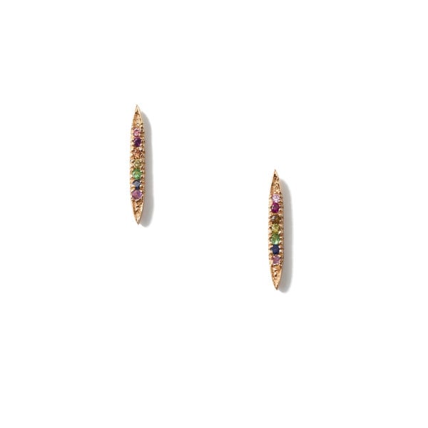 Bianca Pratt Rainbow Canoe Earrings