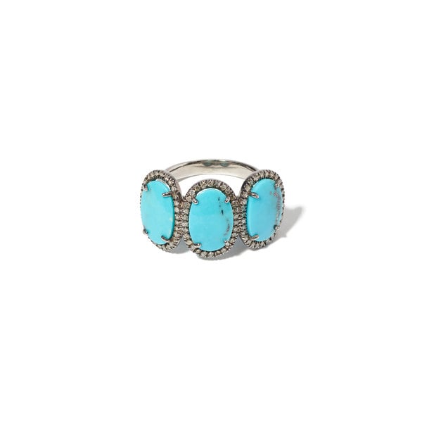 Sheryl Lowe Mexican Turquoise Past Present Future Ring