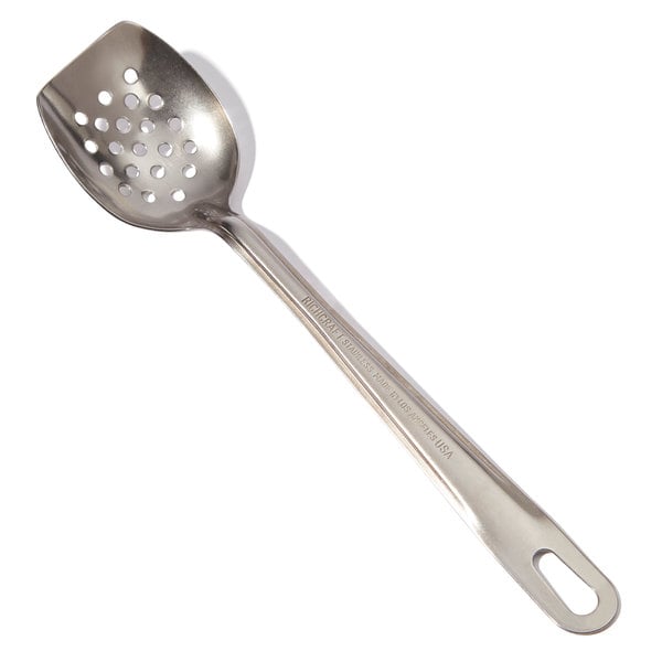 Best Whips 13" Stainless Steel Blunt End Spoon Perforated