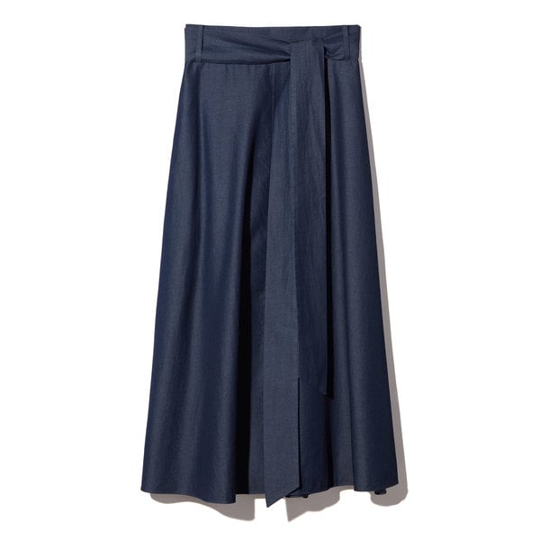 Tibi Back-Wrap Skirt with Belt Detail