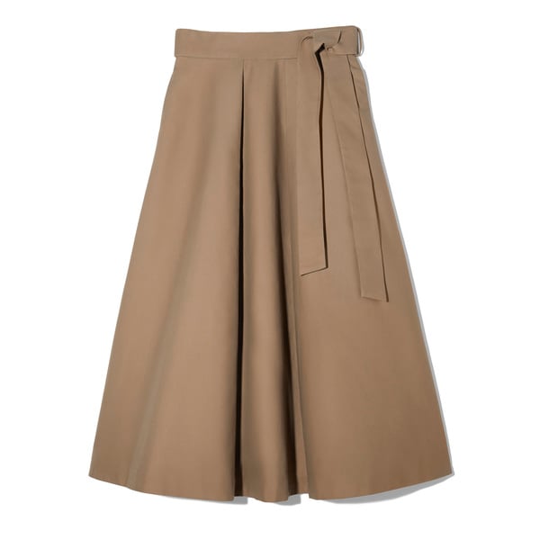 Co Compact Cotton Midi Skirt
