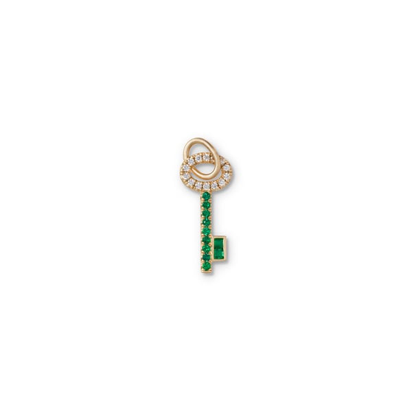 Michelle Fantaci Emerald Key Charm