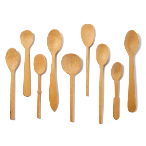 Sir Madam Baker's Dozen Hand-Carved Wood Spoons, Large
