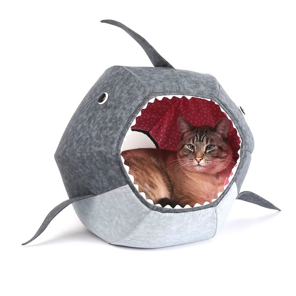 The Cat Ball Great White Shark Cat Bed