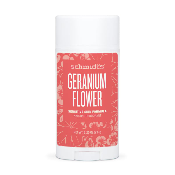 Schmidt’s Geranium Flower Sensitive Skin Deodorant Stick