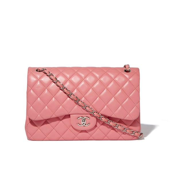What Goes Around Comes Around Chanel Classic Quilted Pink Jumbo