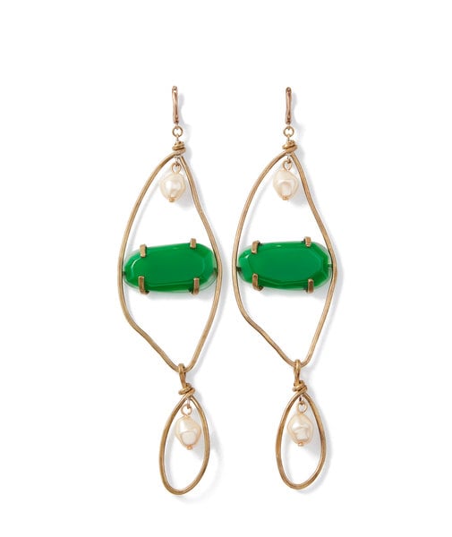 Marni Emerald Resin Earrings