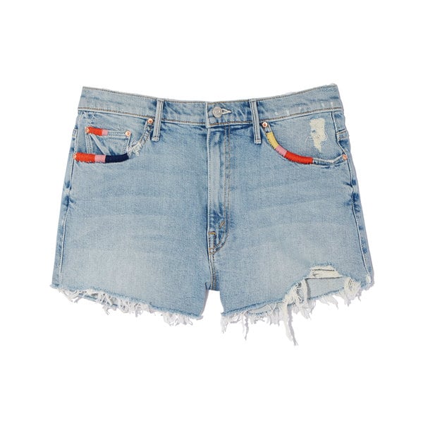 MOTHER Easy Does It Jean Shorts